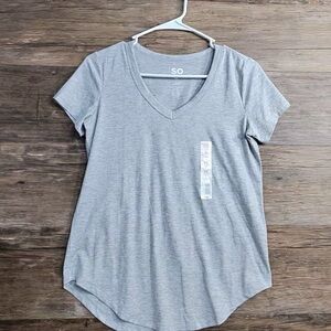 SO Women's Heather Gray V-Neck Tee